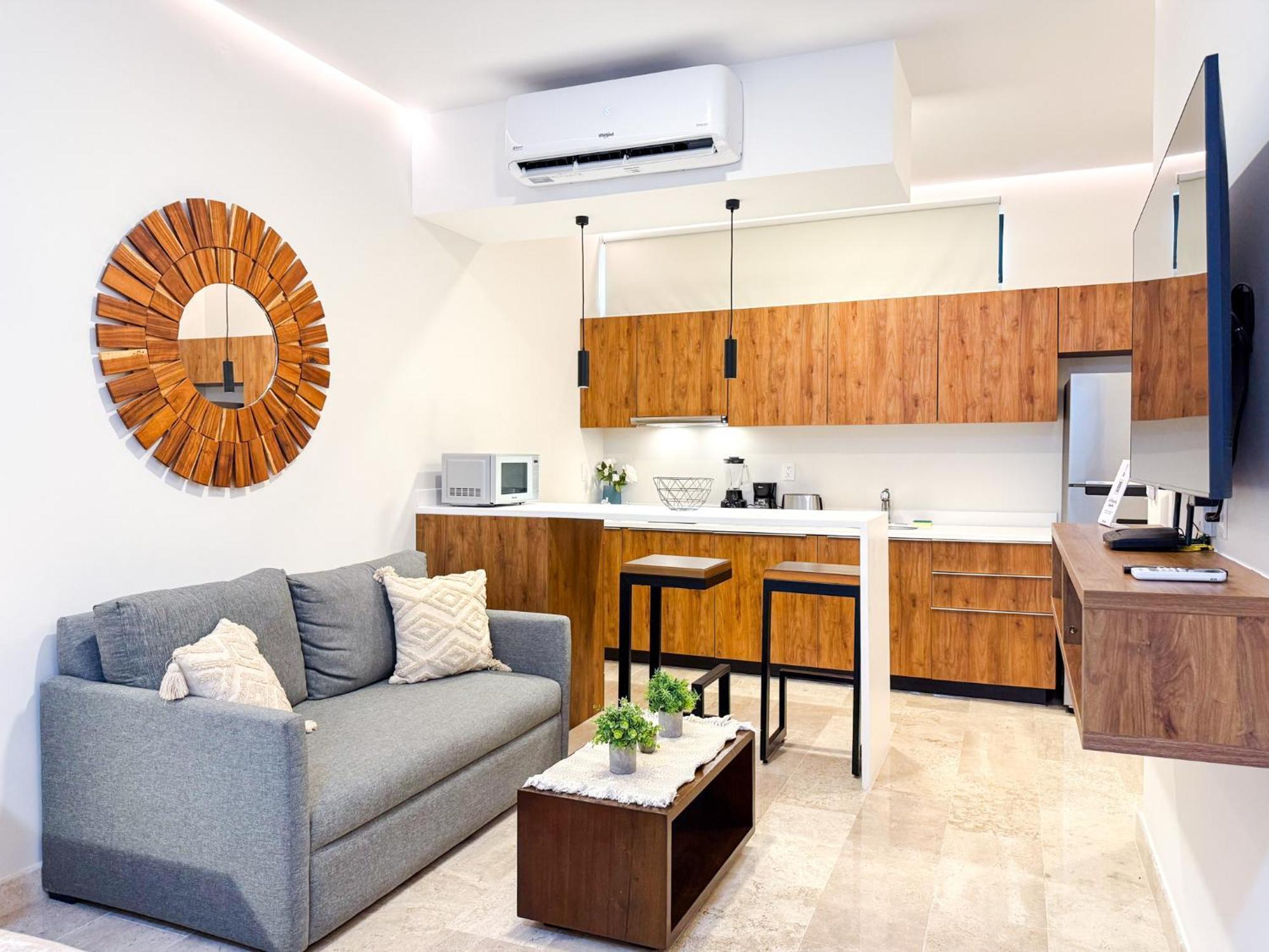 Apartamento Aldea Zama Apartment King Bed Sofa Kitchen Full Gym Wifi Cinema